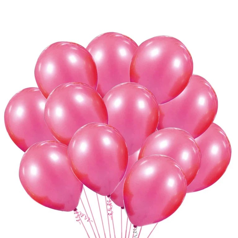 Pink Metallic Balloon (Pack of 50)